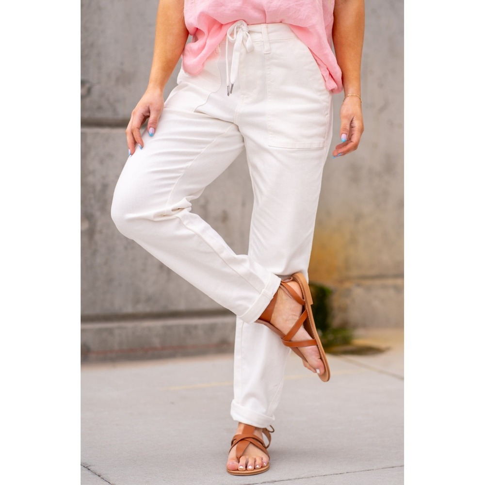 Judy Blue High Rise Cream Jeans